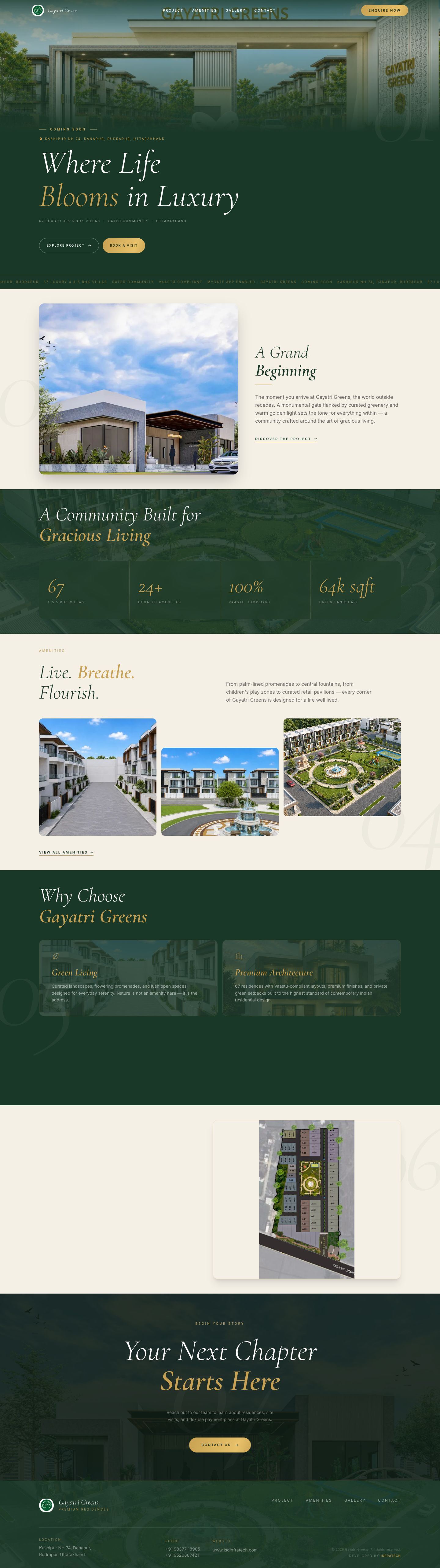 LSD Infratech — Gayatri Greens website